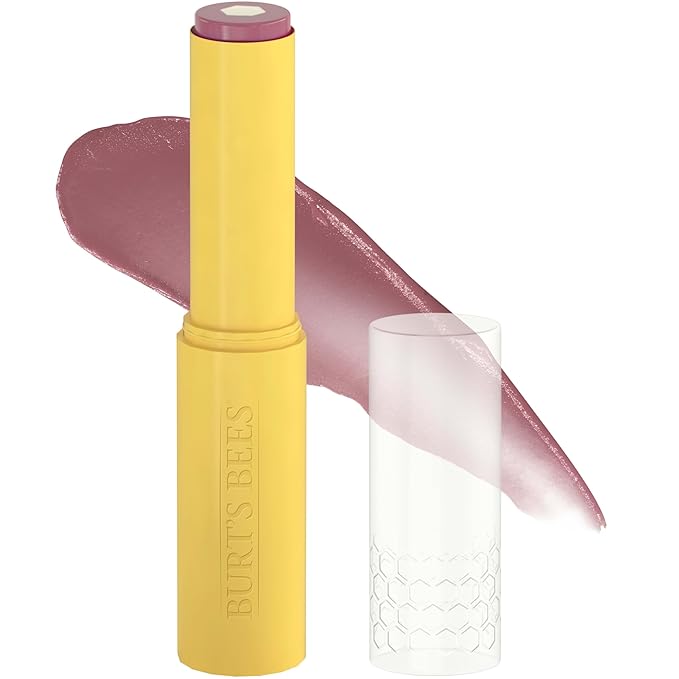 Burt’s Bees Back To School Gift Ideas, Tinted Boosted Balm, Misty Mauve, Hydrating Tinted Lip Balm with Vitamin C, E, and F Core, 24 Hour Lip Moisturizer, 100% Natural Origin, 1 Count, 0.16oz
