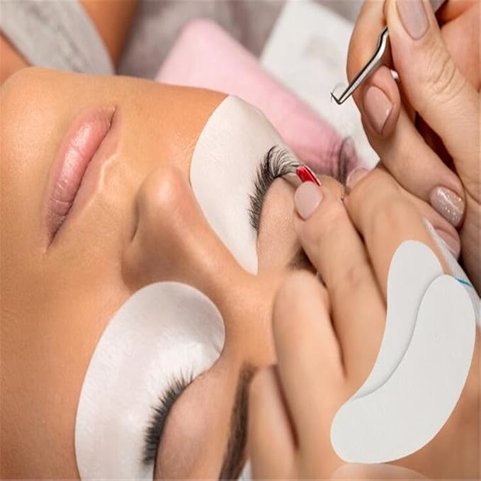 100 Pairs Set,Eye Gel Patches,Under Eye Pads Lint Free Lash Extension Eye Gel Patches (purple)
