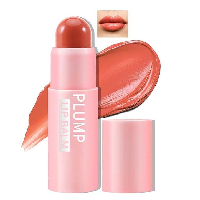 Boobeen Lip Plumping Balm,Moisturizing Lip Plumper Makeup, Long Lasting Lip Moisturizer for Lip Care, Hydrating Lip Balm for Natural Lip Color