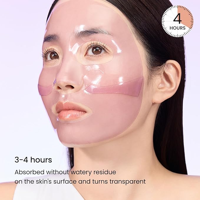BIODANCE Rejuvenating Caviar PDRN Real Deep Mask, Overnight Hydrogel Mask, Skin Firming & Radiance Boost, Enhancing Recovery for All Skin Types, 1.19oz(34g) x 4ea
