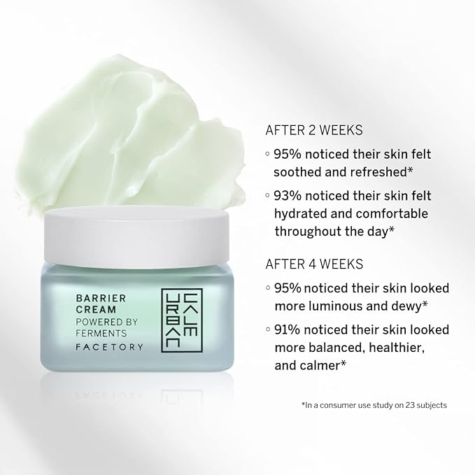 Urban Calm Collection - Fermented Skincare Bundle - for All Skin Types - Anti-Aging Skincare Set for Hydrating, Firming, Exfoliating, Soothing - With Cleanser, Essence, Serum, and Cream