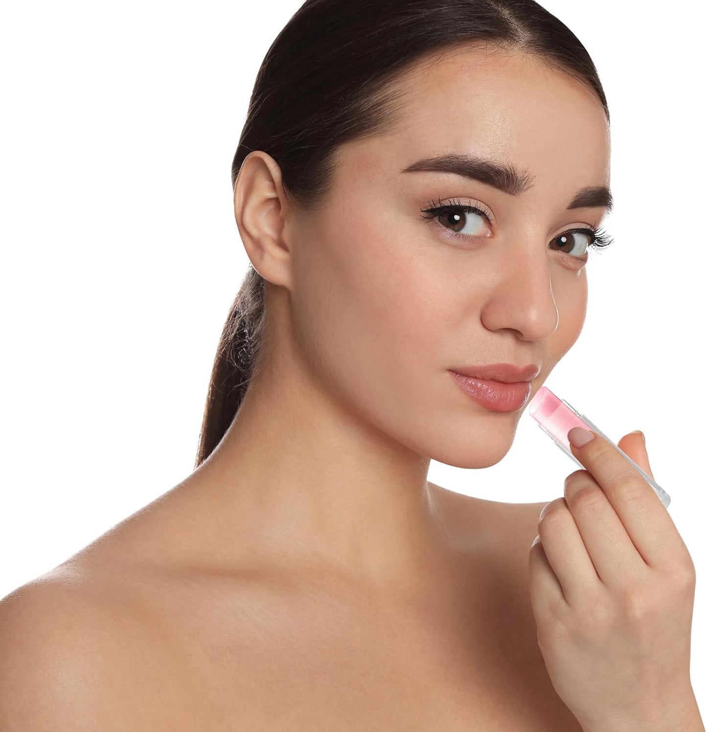 Maitys 64 Pcs Lip Balm Tubes 5 ml Empty Lip Gloss Balm Containers Refillable Rotatable Plastic Lipstick Tubes DIY Lip Gloss Holder for DIY Cosmetic (Clear)