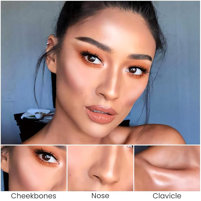 evpct 2in1 Face Shaping & Contouring Stick Cream Contour Concealer Bronzer Stick Makeup Kit for Face Highlighter Makeup Stick contorno maquillaje de maquillaje, ORIGINAL Light + ORIGINAL Universal