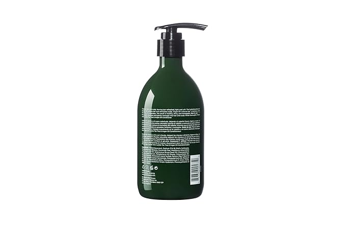 Luseta Shampoo and Conditioner Set with Tea Tree and Argan Oil for Oily Hair Clarifying, Fighting Dandruff Sulfate Paraben Free for Men and Women 2x16.9oz