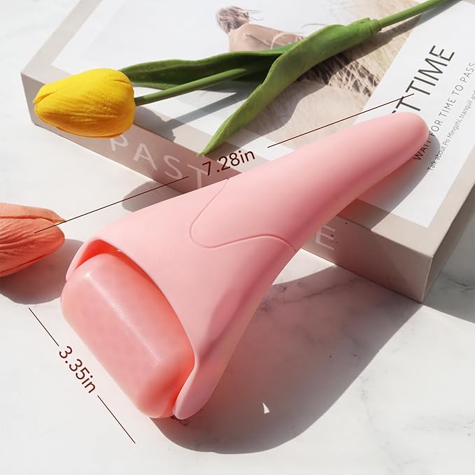 huefull Ice Roller for Face Women, Skin Care Set & Ice Face Roller,Self Care Gifts for Women,Reduces Puffiness and Wrinkle, Facial Massager Tool & Spa Pink Gifts