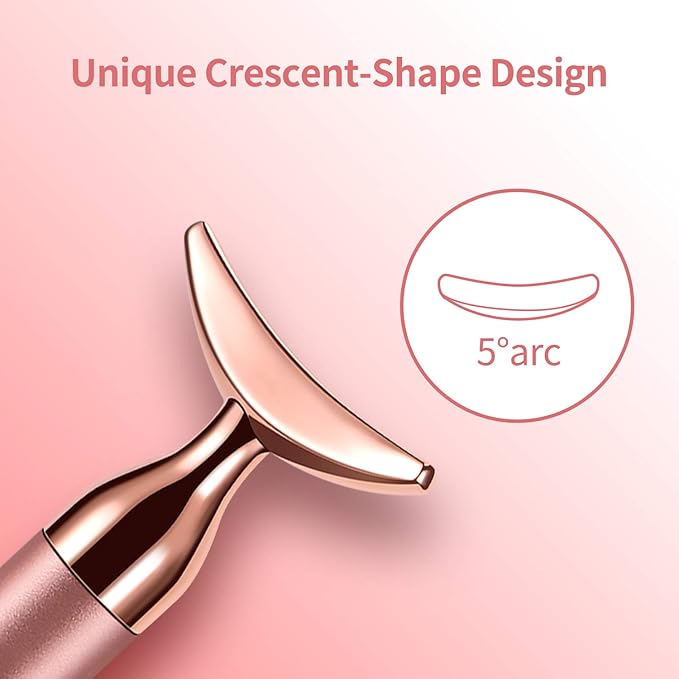 2-in-1 Face Massager Roller Electric Face Roller, 3D Roller and Crescent-Shape Face Massager Kit for Face Skin Care Tools