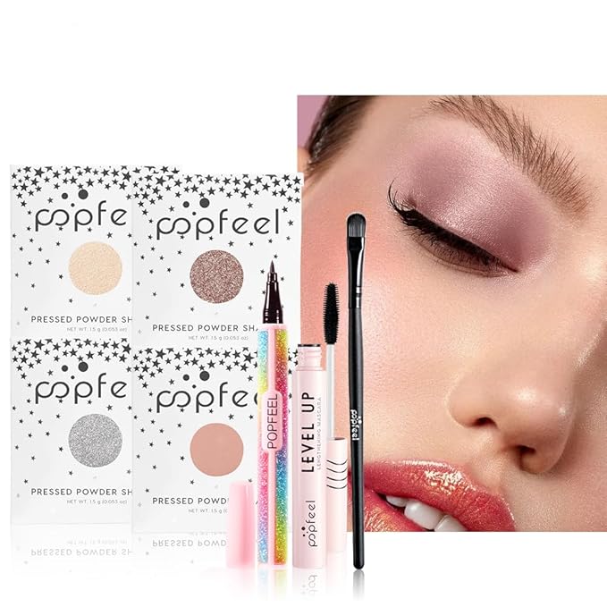 All in One Eyeshadow Palette Makeup Set, Makeup Kits with Foundation, Mascara, Concealer Lipstick Gloss, Eye Liner,Travel Makeup Bundle Makeup Gift Box for Women Girl Maquillaje