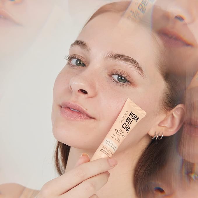 Avatara - Kombucha The Wake-Up Call Eye Cream, Eye Cream for Dark Circles and Puffiness, Under Eye Cream with Caffeine, Vitamin C, and Tumeric, Caffeine Eye Cream for All Skin Types, 0.05 Fl. Oz.