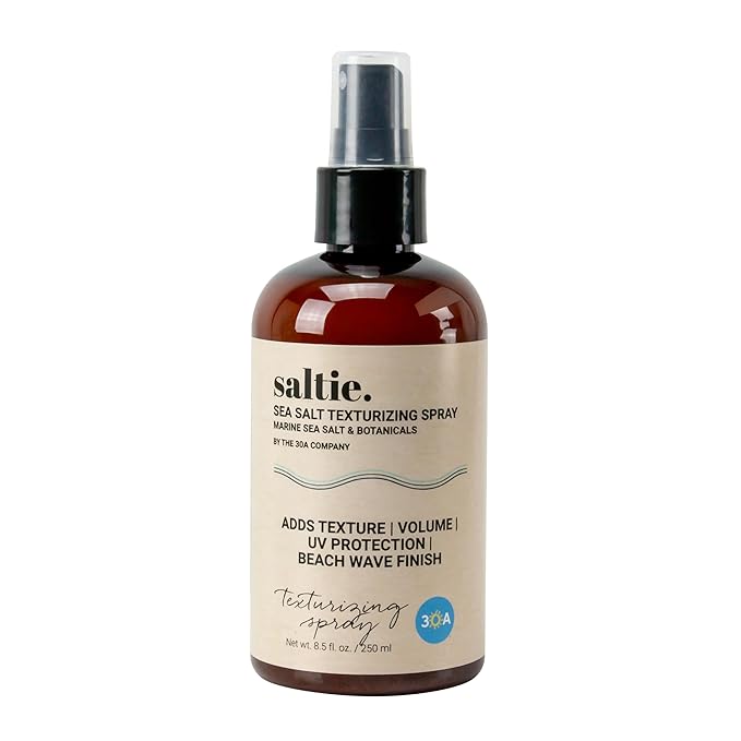 Sea Salt Hair Volumizing Spray Adds Texture, Volume, UV Protection, Beach Wave Finish I For All Hair Types (8.5 fl. oz./250ml)