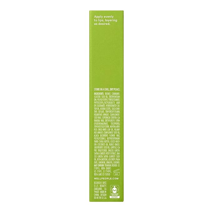 Well People Lip Nurture Hydrating Balm, Lip Balm For Hydration & Vibrant Sheer Color, Soothes & Softens Lips, Vegan & Cruelty-free, Spiced