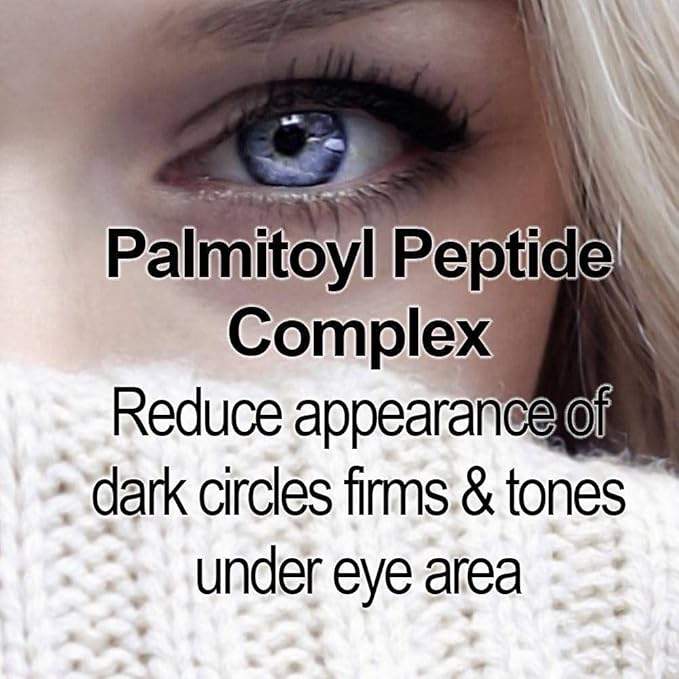 Glimmer Goddess Organic Vitamin C and Peptide Eye Serum for Dark Circles, 1 oz