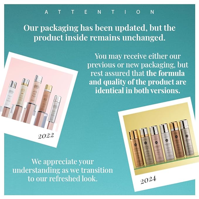 MagicMinerals AirBrush Foundation by Jerome Alexander – 2pc Set with Airbrush Foundation and Kabuki Brush - Spray Makeup with Anti-aging Ingredients for Smooth Radiant Skin - Warm Medium