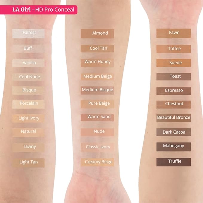 L.A. Girl Pro Concealer, Toffee, 0.28 Oz (LAX-GC984-B)