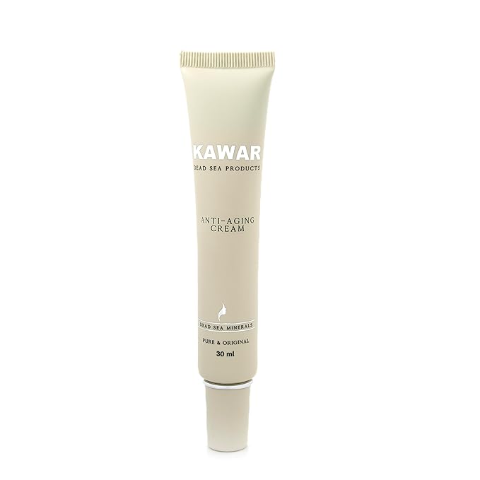 KAWAR Dead Sea Anti-Aging Face & Neck Cream | Hyaluronic Acid, Collagen, Niacinamide | Anti-Wrinkle Moisturizer for Women & Men, 1 oz
