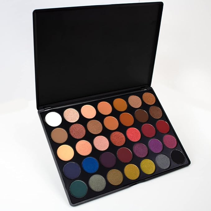 Palladio Ultimate Pro Eyeshadow Palettes, Professional and Personal Use, 35 High Pigmented Powder Colors, Matte, Shimmer, Satin Finishes, Long Lasting (SPRING 2020)
