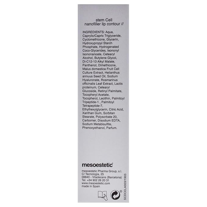 Mesoestetic Stem Cell Nanofiller Lip Contour for Unisex - 0.5 oz Cream