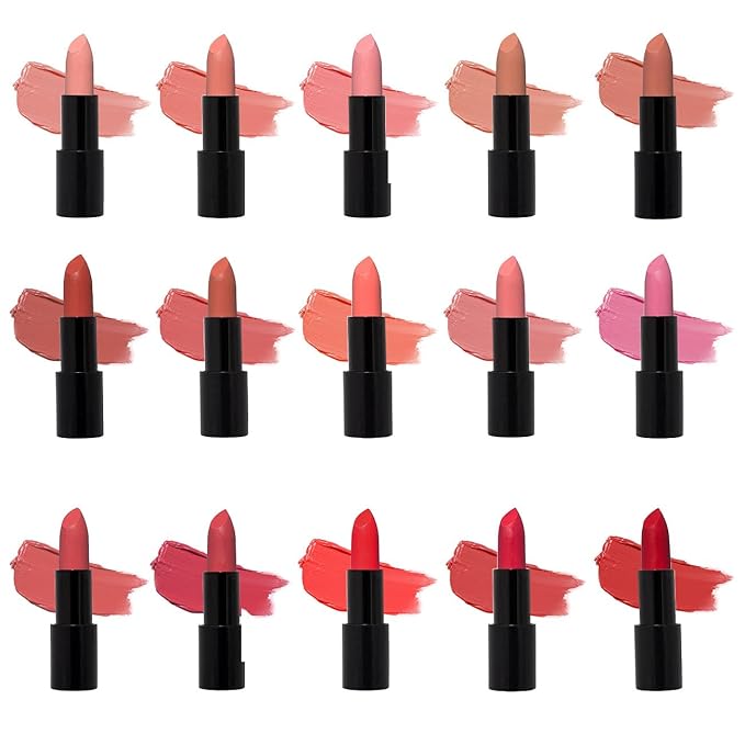 Radiant Professional Advanced Care Lipstick - Ultra Nourishing, Moisturizing Long Lasting Matte Lipstick With Vitamin E- UVA UVB Filters For Sun Protection- VELVET (01 CANTALOUPE - LIGHT PINK NUDE)