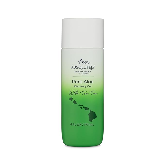 100% Pure Aloe Vera Cooling Gel - Lotion for Sunburn Relief & Rashes - Premium Sun Care with Vitamin E, Eucalyptus - 6 oz