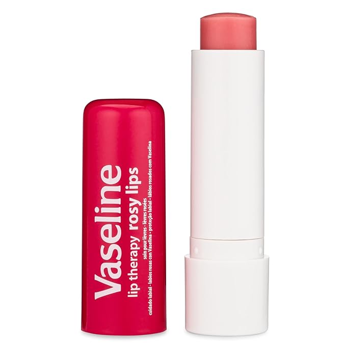 Vaseline Lip Therapy Rosy Lips - Hydrating Lip Balm Pack, Vaseline Stick, Lip Moisturizer for Dry Lips, 0.16 Oz Each (Pack of 12)