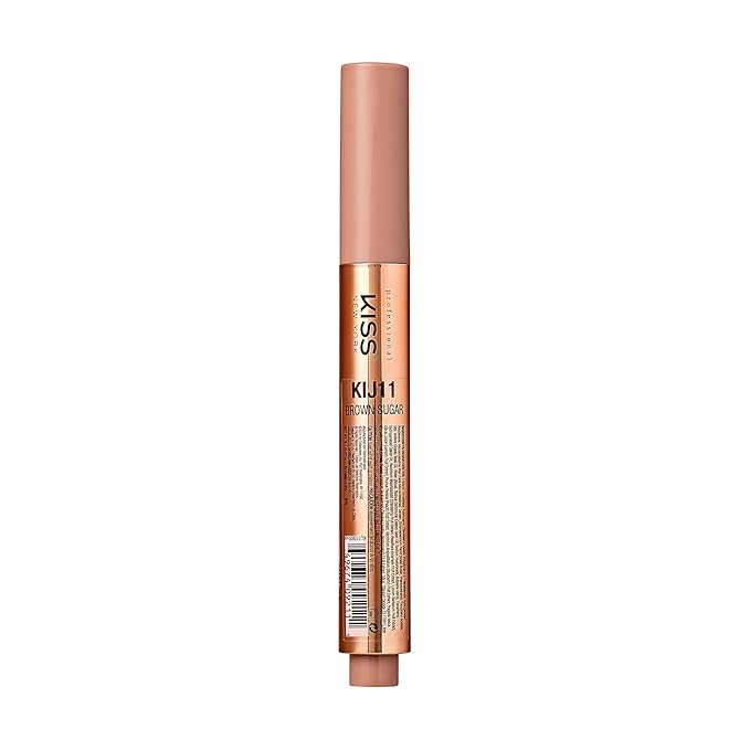 KISS NEW YORK Professional Melting Jelly Lip Balm, High Shine & Moisturizing Lip Stick, Long Lasting, Plumping Effect Look, Non-Sticky & Not Cakey, Easy Application & Natural Coverage (Brown Sugar)