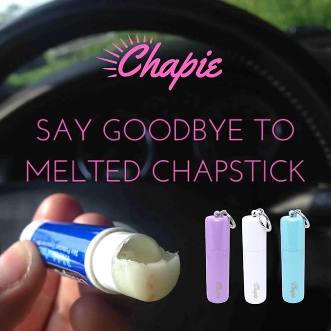 OG | Vacuum Insulated Lip Balm Keychain Holder, Prevents Melting & Messes | 3-Pack (Bubble Gum)