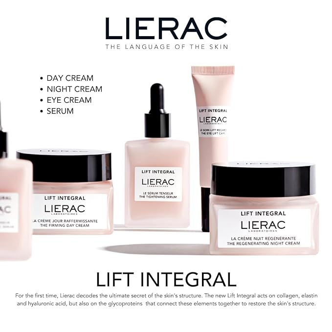 Lierac Lift Integral Firming & Wrinkle Face Cream - Face Moisturizer with Collagen, Elastin & Hyaluronic Acid, Moisturizer Reduces Appearance of Wrinkles Suitable for Women's Sensitive Skin - 50ml