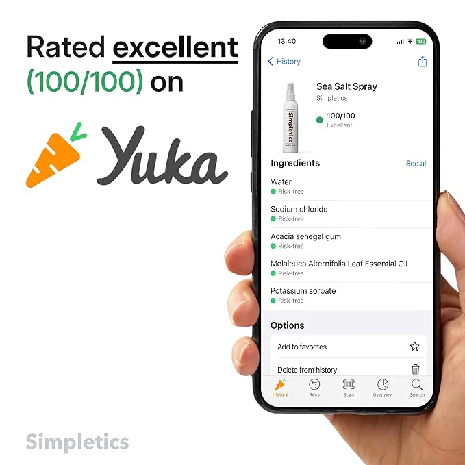 Himalayan Sea Salt Spray for Hair - All Natural, 5 Ingredient Texturizing and Volumizing Product - Tropical Scented - Beach Look To Add Volume & Texture - Unisex - 240ml...