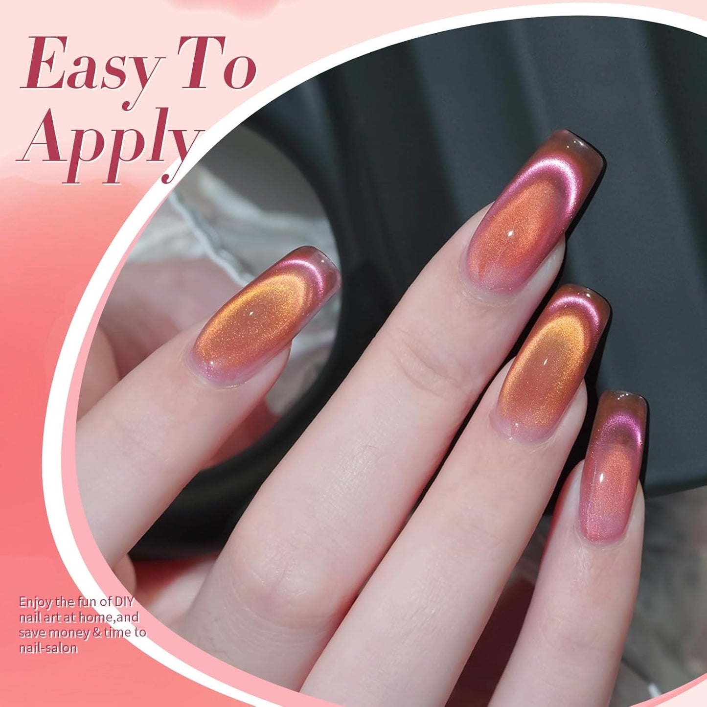 Born Pretty Cat Magnetic Eye Gel Nail Polish Rainbow Aurora Cat Magnetic Gel Polish Firefly Red Gold Cat Magnetic Eye Gel Manicure Nail Art DIY 15ml