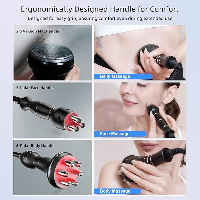 sens for Improvement in The Appearance of Cellulite Device Cellulite Massager Radio Frequency, White