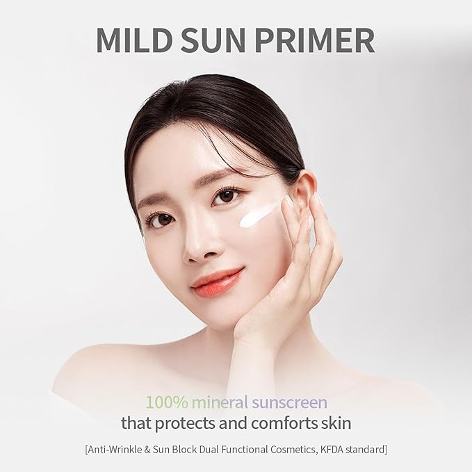 Korean Face Primer 30ml - Korean Makeup & Skincare Lightweight Corrector Base SPF40 Green Cream Corrector - Reduces Redness, Moisturizes for Red, Anti Red, Sensitive Skin with Aloe