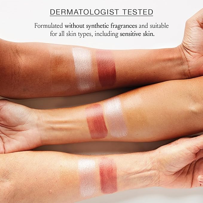 BOOM! by Cindy Joseph Boomstick Trio - 3 Pack Boom Makeup Sticks - Blush Stick in Berry, Highlighter Stick & Moisturizer Stick - Multi-Use Vegan Makeup Sticks for Older Women & Mature Skin