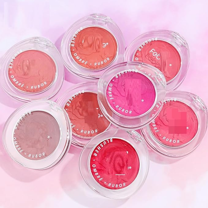MAEPEOR Matte Face Blush 8 Colors Lightweight Natural Look Face Blush Long-Lasting and Highly Pigmented Powder Blush for Cheeks (Color 07)