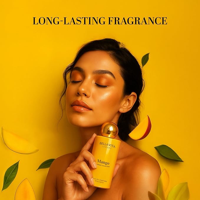 BELLAVITA Gourmet Collection Mango Edp Fruity, Floral, Woody Long Lasting Fragrance Perfume For Men And Women 100ml