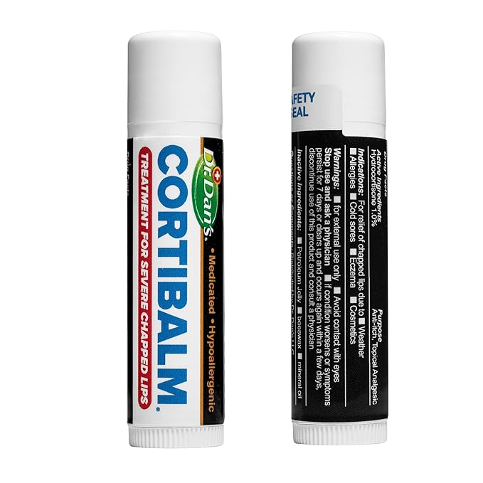 Dr. Dan's Cortibalm-2 Pack- for Dry Cracked Lips - Healing Lip Balm for Severely Chapped Lips - Designed for Men, Women and Children
