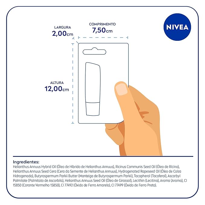NIVEA Cherry Shine Lip Moisturizer Deep Hydration 4, 8g, Nivea, Cherry
