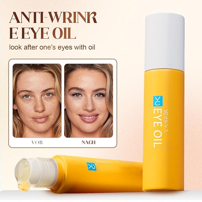 Lutein Eye Essence Oil, 2025 NEW VC Lutein Anti-Wrinkle Eye Serum Oil, Hydrating Dark Circles Remover for Daily Eyes Care, Lightweight Tightening Eyes Oils for Women (1pc, Scented)