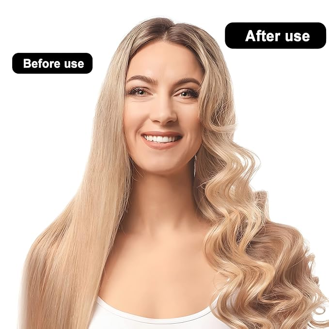 Aimin Hair Heatless Hair Curlers No Heat, Heatless Curls Overnight Blowout Rods, No Heat Hair Curlers To Sleep In, Soft Flexi Rods For Long Hair, Thick Curling Rod Styling Tools (20pcs dark gray)