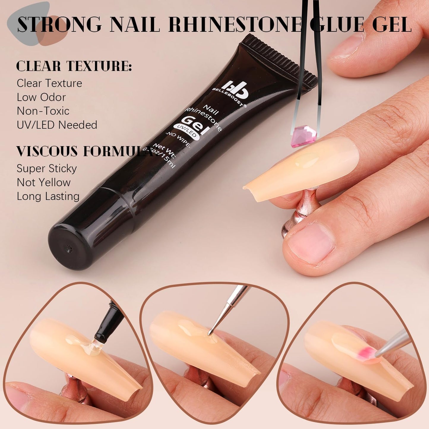 1680Pcs Pink Glass Nail Rhinestones 180Pcs Multi Shapes Flatback Nail Gems + 1500Pcs 1.5-4mm Round Crystal with Rhinestones Glue Gel, Manicure Nail Charms Diamond Gemstones for Nail Art