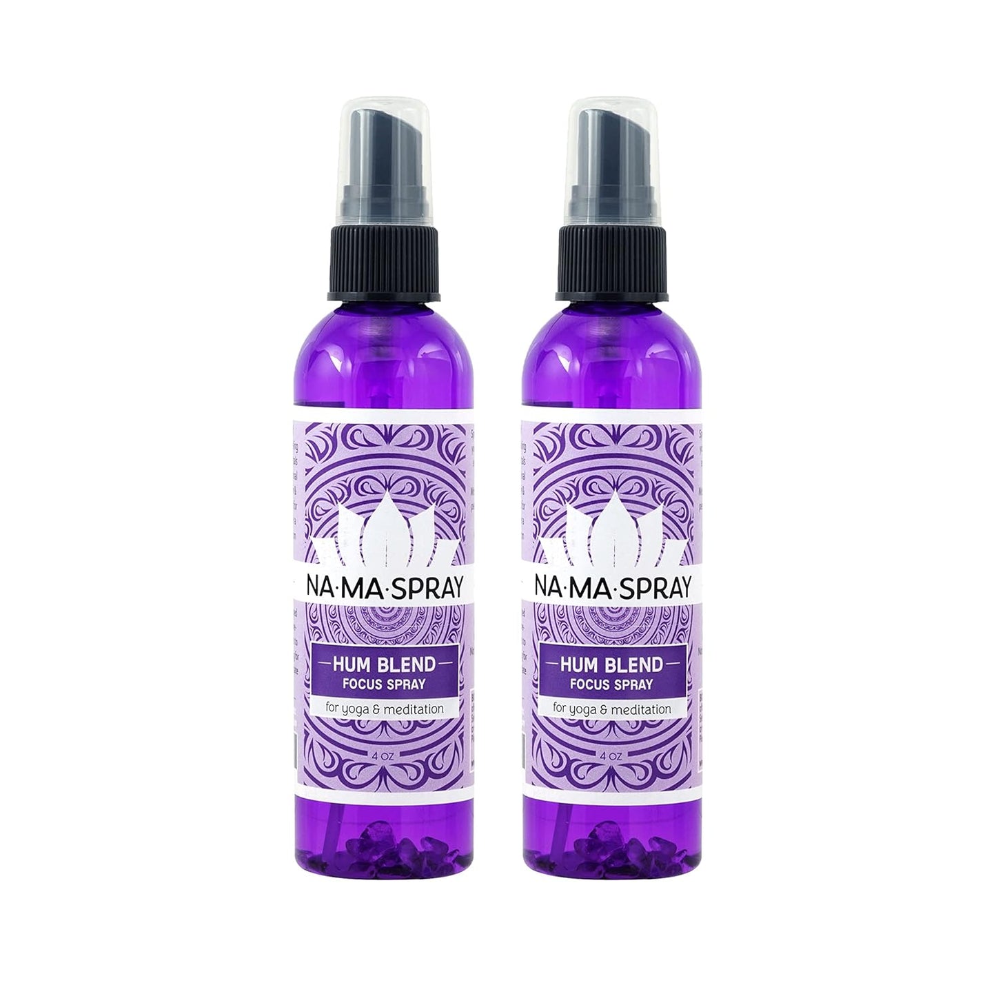 Lemon and Peppermint Aromatherapy Spray - Energy, Focus, Productivity, Concentration and Clarity - Aura Cleansing Mist to Clear Negative Energy and Spiritual Protection. HUM Blend. 4oz 2 pack