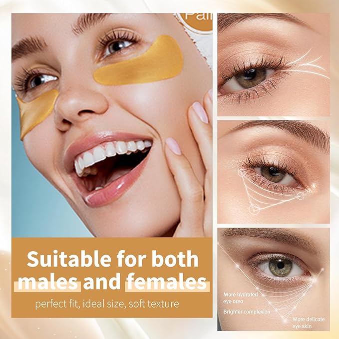 MOND'SUB Premium Under Eye Patches, Gel Eye Patches Hydrating & Refresh for Puffy Eyes, Under Eye Bags & Dark Circles, Natural Collagen Eye Gels Pads, Crystal Anti-Aging Eye Mask (45)