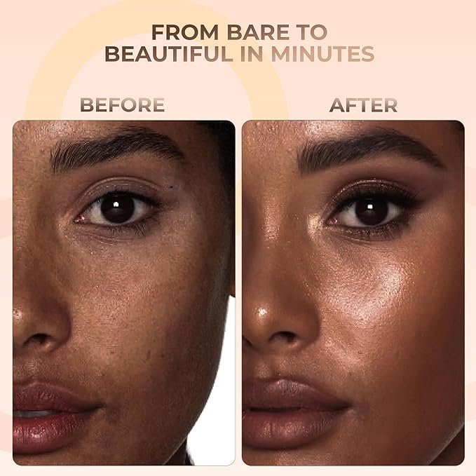 (12 Gram Bag) (EBONY) Foundation Powder Refill By Sweet Face Minerals, Lightweight Mineral Loose Makeup Powder with SPF 20, Full Coverage Flawless Finish, Talc-free, Cruelty-Free, Refillable Pouch