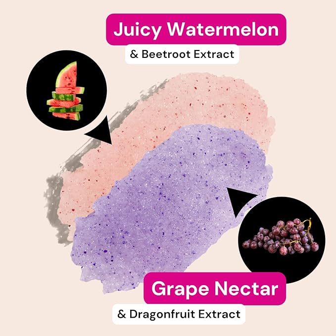Minimo Candy Lip Exfoliator Scrub & Moisturizer - Lip Scrubber Exfoliator- Lip Brightening For Dark Lips Smoker| Removes Dead Skin from Dry Chapped Lips - Nourishes & Hydrates(1 oz) Juicy Watermelon