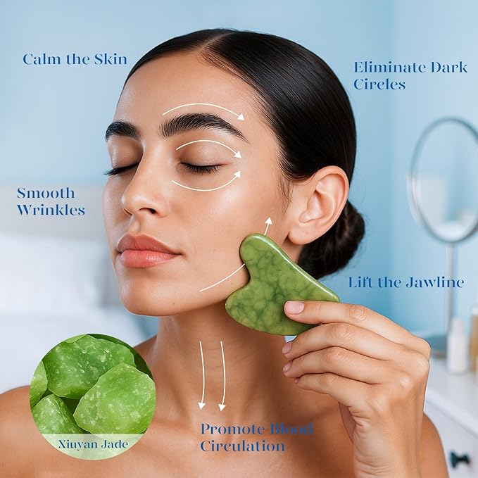 BAIMEI Stainless Steel Ice Roller for Face & Gua Sha Facial Tools, Soothes Puffiness, Relieves Pain, Self - Care Gift for Women