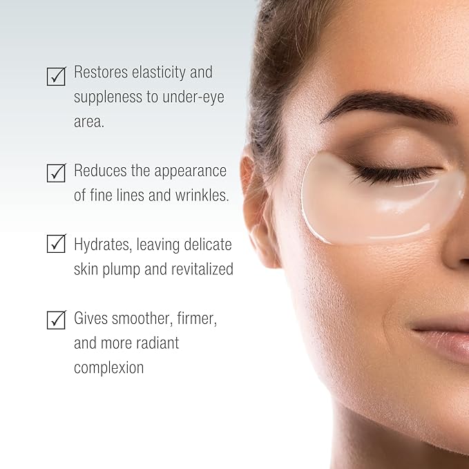 Collagen Under Eye Patches - Targets Dark Circles, Puffiness, Reduces Puffy Eyes, Fine Lines and Wrinkles - Under Eye Mask, Pack of 10 - Luxury Skin Care