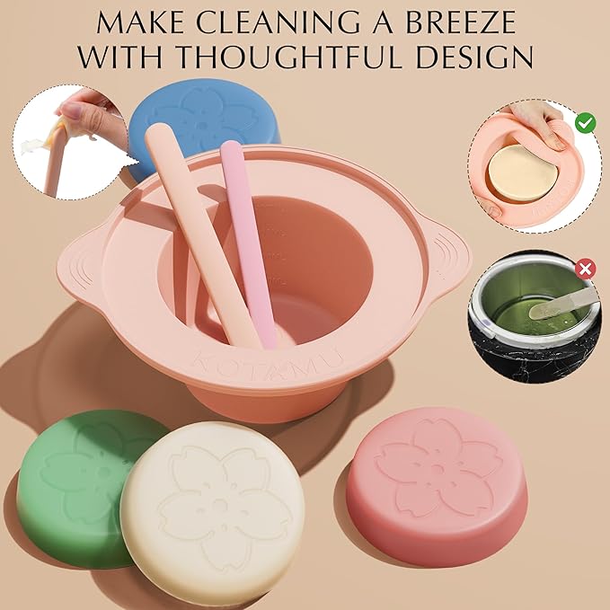 KOTAMU Waxing Kit for Women & Men, White Wax Kit for Hair Removal, Digital Waxing Pot for Thick Coarse Fine Fuzzy Hair & Sensitive Skin, Wax Warmer for Home Salon Use