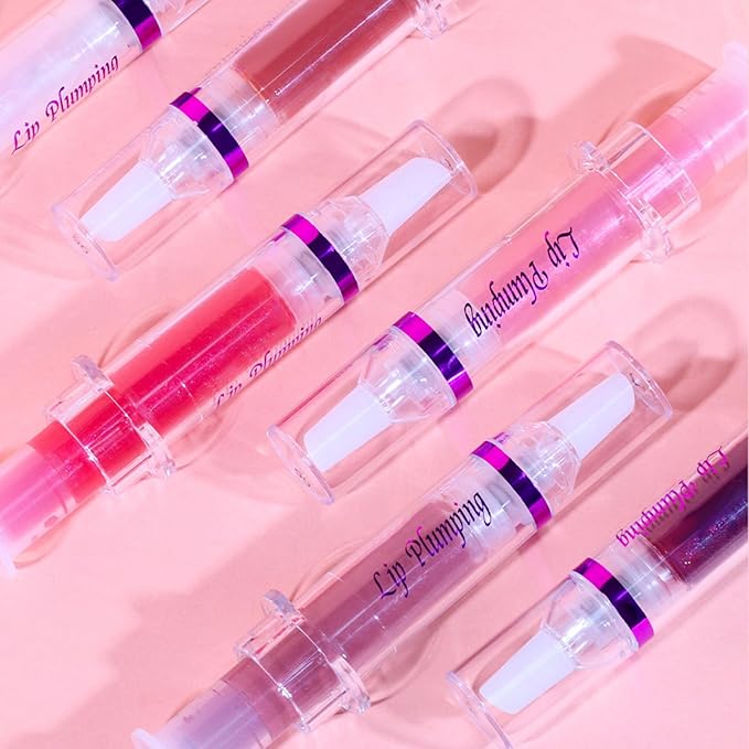 Lip Plumper Booster,Plumping Lip Gloss Spicy Lifter Shimmer Oil Hydrating High-Shine Volumizes Fuller Lip Glass Mirror Glaze Plump and Pout Lip Plumper Nourishing for Women Girls Makeup#3