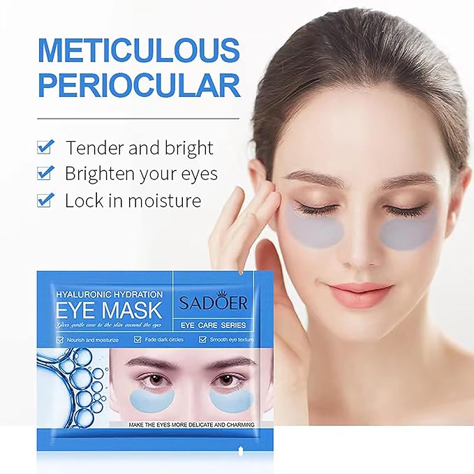 23 Pairs Collagen Under Eye Patches,Gold Under Eye Mask For Removing Dark Circles, Puffiness & Wrinkles,Eye Mask Skincare For Puffy Eyes With Hyaluronic Acid,Eye Bags Treatment For Women