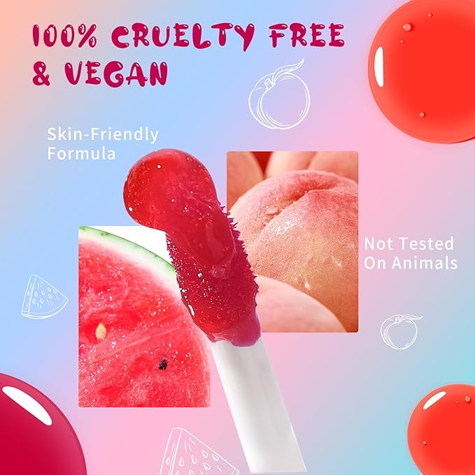 Lip Tint Stain, Long Lasting Korean Lip Stain Set, Non-sticky Waterproof Lightweight Lip and Cheek Tint, Moisturizing High Pigment Water Tint, Matte Finish Lip Tint