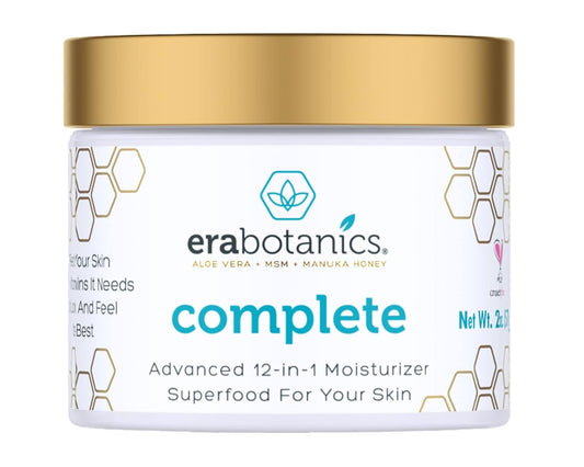 Era Organics Face Moisturizer Cream - Advanced 12-In-1 Rejuvenating Formula With Superfood Complex Manuka Honey, Hyaluronic Acid, Hemp Oil - Anti Aging Wrinkle Defense For Women or Men - 2oz