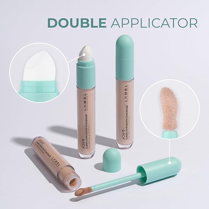 LAMEL OH my Clear Face Concealer - Vitamin E & Tea Tree Extract - Skin Care, Moisturizing & Waterproof - Anti-Aging Formula - Brightening & Protection, 404-0,23 fl.oz